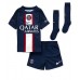 Cheap Paris Saint-Germain Kylian Mbappe #7 Home Football Kit Children 2022-23 Short Sleeve (+ pants)